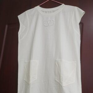 ASHLEY WILLIAMS Women's White Short Sleeve Dress